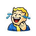 Laughing_Dweller Discord sticker from Fallout 76 Hangout