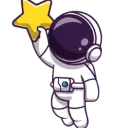 astronautholdingstar