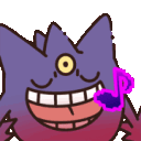 gengarsing animated emote | PokéVault