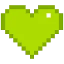 133551pixelheartgreen