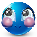 blue_blushing Discord Emoji from RIZZ HEAVEN | Chill • E-Dating • VC • Events • Friends • Giveaways