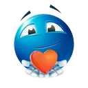 D_blueheart custom emote - SocialBar | Make Friends • Active • VC Calls • Gaming • Emotes • Anime • Roblox • Chill • Fun
