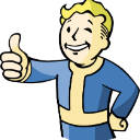Vault Boy winking and giving a thumbs up gesture.