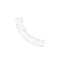 A white curved arc line centered on a black square background.