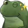 FrogWink custom emote from Auryne