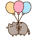 pusheen_fly_balloon Discord emoji
