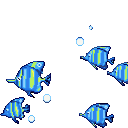 PixelFishSwimmingBlue