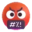 FacewithSymbolsonMouth