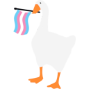 TransPrideGoose Discord Emoji from The Safe Space Lodge