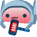 Ban animated GIF emoji | RIZZ HEAVEN | Chill • E-Dating • VC • Events • Friends • Giveaways