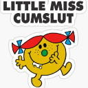 Little_Miss_Cumslut Discord sticker | Just Cum