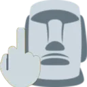Moyai_Middle_Finger