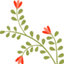 green_redflowerbranchleaves