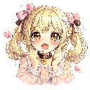 excited custom emote from Pastel Chains Collective