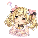 confused custom emote | Pastel Chains Collective