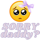 SorryDaddy custom emote from ⋆˚𝜗 night owls 𝜚˚⋆