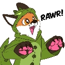 FoxRawr custom emote from Da Cuties