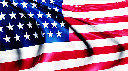 American flag waving in the wind with a 3D effect.