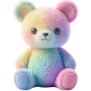 605419rainbowplushbear