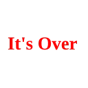 itsover
