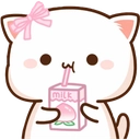 PeachySip custom emote from Brat Central Station