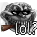 trollfacesunglassessmokingblunt
