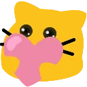 blobcatheartpink