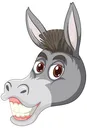 donkeywithfaceexpressionwhitebac