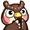 blathers_clap animated Discord emote from Starpatch
