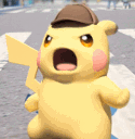 A yellow creature wearing a brown detective hat with an angry, shouting expression.