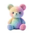 605419rainbowplushbear
