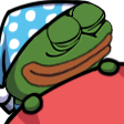 Pepe_Sleep Discord sticker from ⋆˚𝜗 night owls 𝜚˚⋆