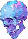vaporwaveskull Discord Emoji - Sammy's Indie-Electro Lounge