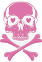 pinkskull Discord sticker from Sammy's Indie-Electro Lounge