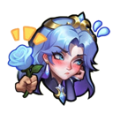 Flower custom emote | ⋆˚𝜗 night owls 𝜚˚⋆