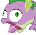 Spike_BLECH Discord sticker from Friendship Academy - MLP