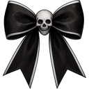 688361skullblackwhitebow custom emote | perfume • vc • stickers • emotes • selfies