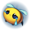 beesad Discord sticker from Hive's Lair (TFT)