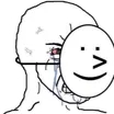 react_im_fine_holding_cry_sob Discord emoji