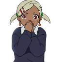 Muko_Cute_Shocked Discord sticker from DanDaDan - Discord