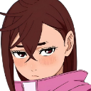 Momo_Shy_Cute Discord sticker - DanDaDan - Discord