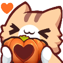 neko_pumpkin Discord Emoji from Welcome 210 Lounge 👾🤝