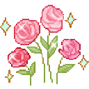 AsT_flowers animated Discord emote from Melodiez | 💗👀