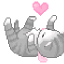 yanderelevifangirl animated Discord emote | ﹒/nyxora﹒