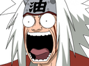 Anime man with white hair and a headband screaming with wide, circular eyes in shock.