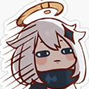 Paimon from Genshin Impact looking unimpressed with a deadpan expression and motion blur lines.