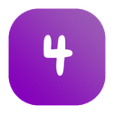 four_gradient Discord sticker - ServerBloom