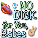 NoDick4U Discord sticker | Just Cum