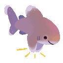 sharkclap animated emote - trans chompers