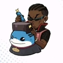 jeffcut custom emote from Shark hangout place